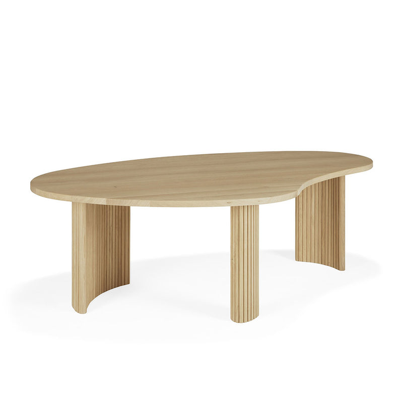 Oak Boomerang Coffee Table