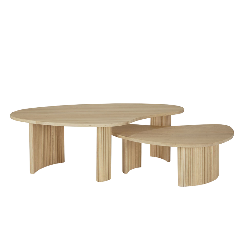 Oak Boomerang Coffee Table