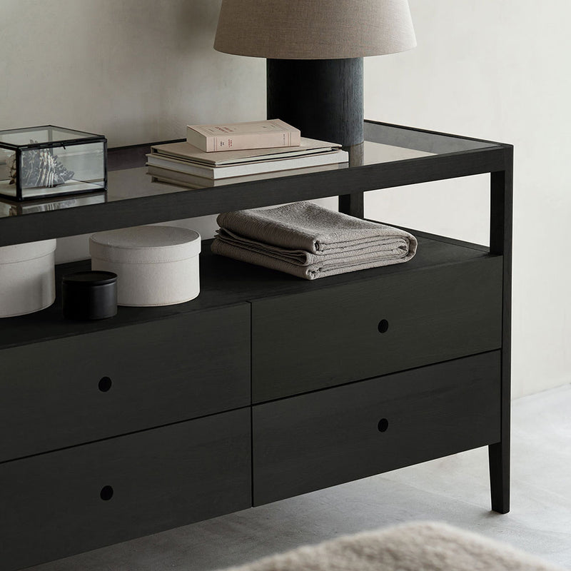 Black Spindle Dresser