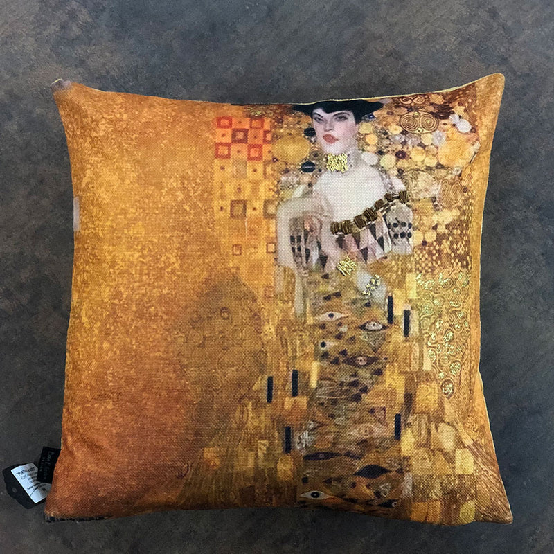 'Portrait of Adele' Gold Cushion